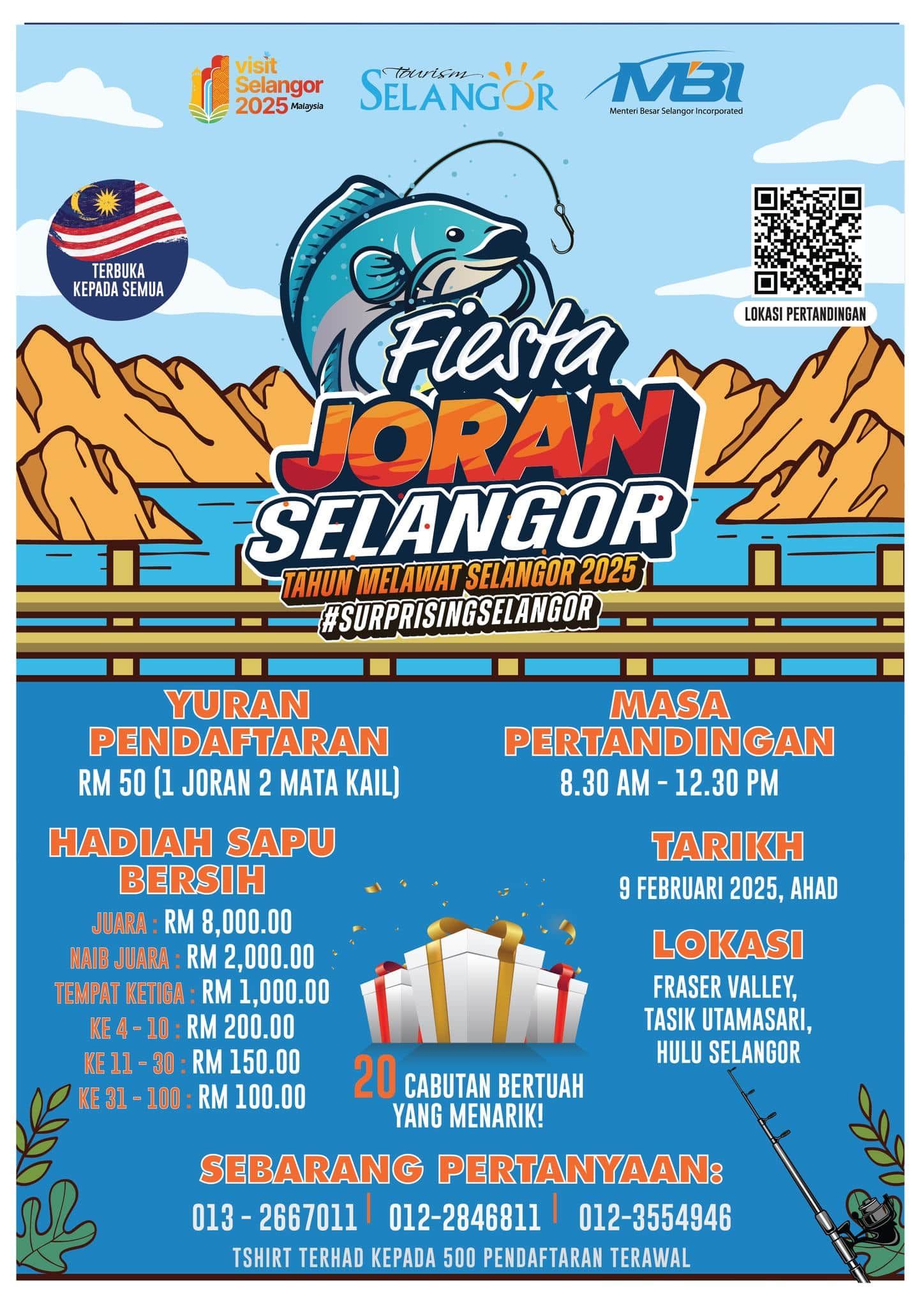 Fiesta Joran Selangor tawar hadiah lebih RM22,000, 20 cabutan bertuah