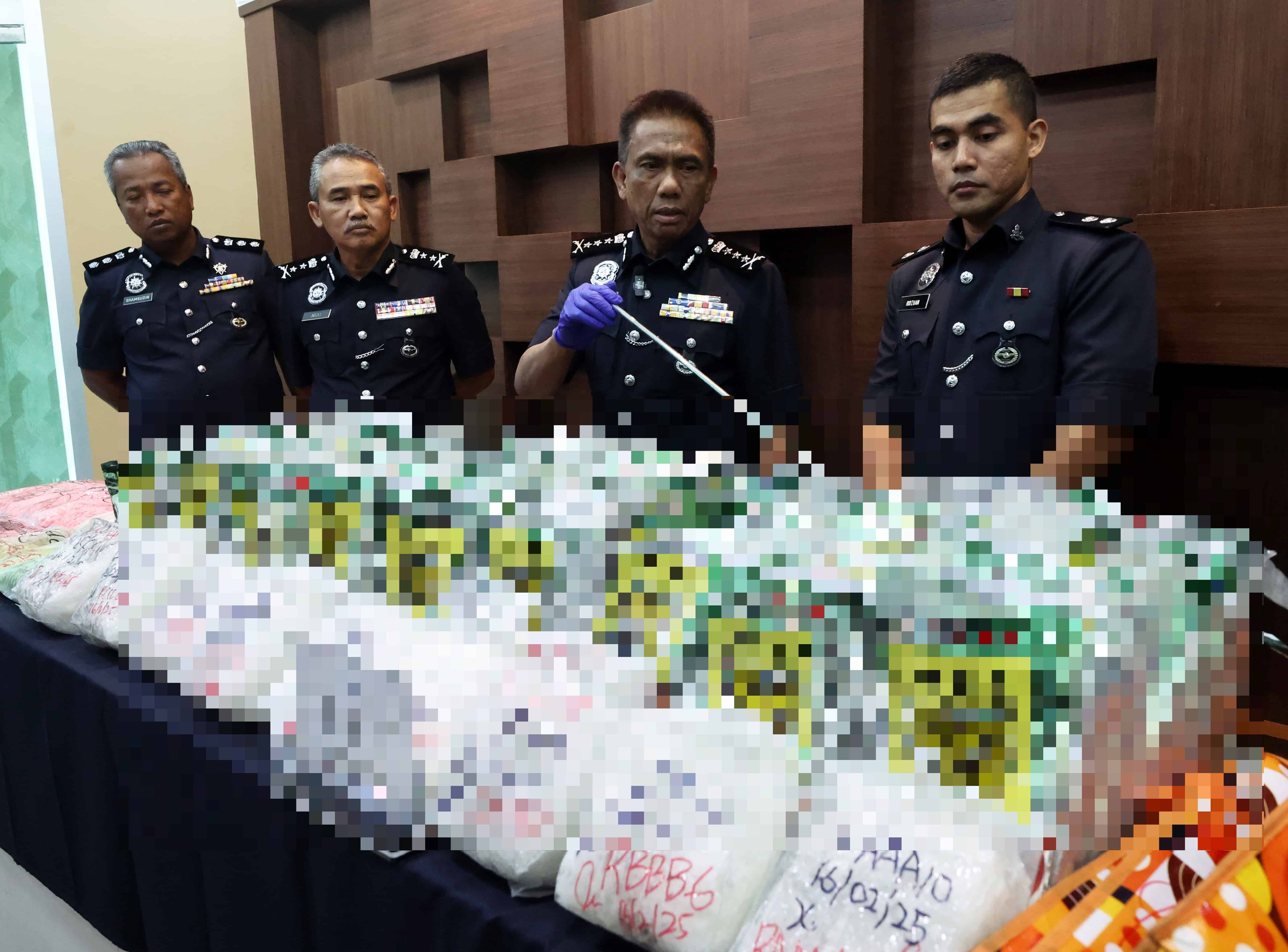 男子南马运毒后吉打落网 警方起获市值逾400万毒品