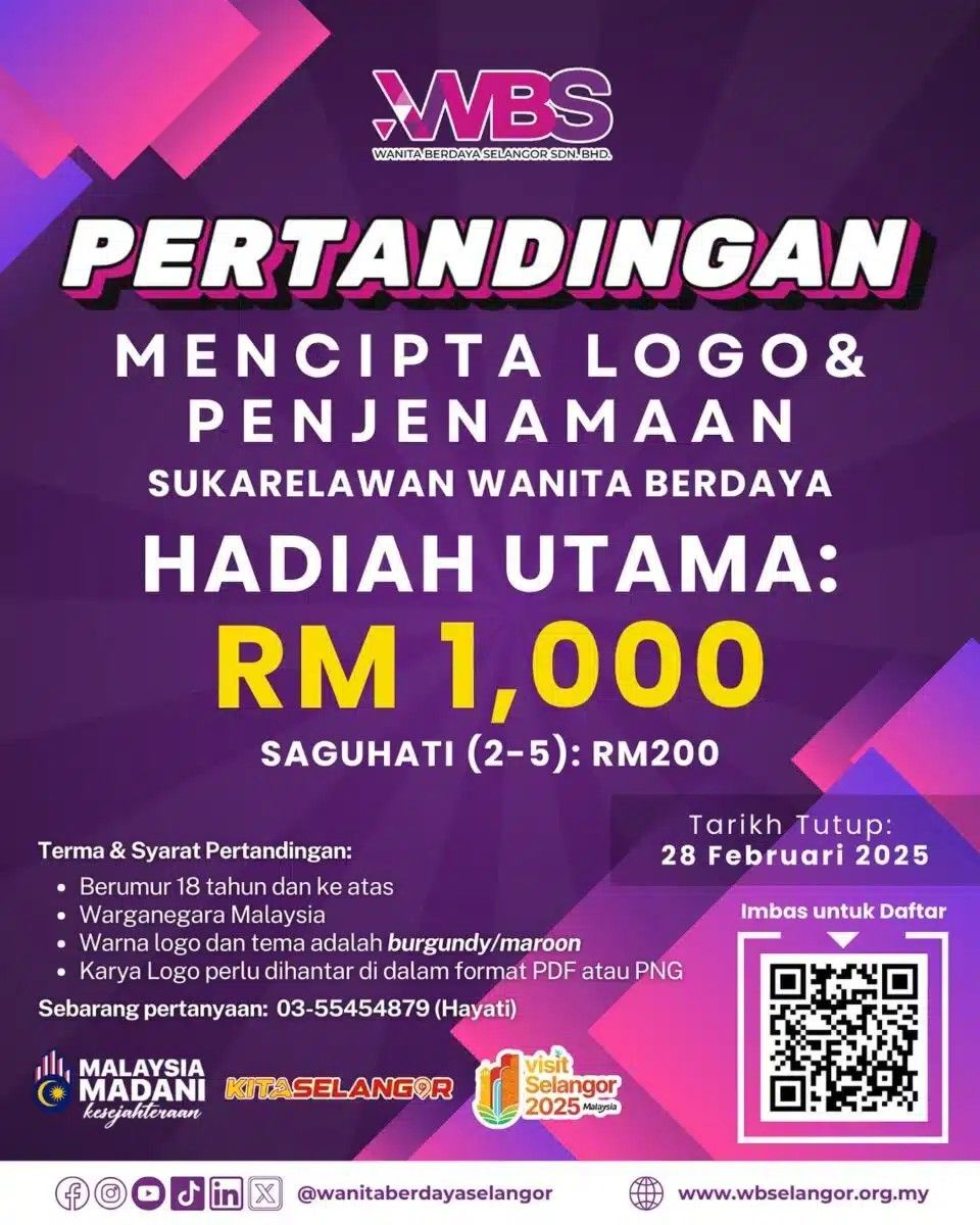 雪州妇女增值中心办标志设计赛  总奖金2000令吉等你赢取