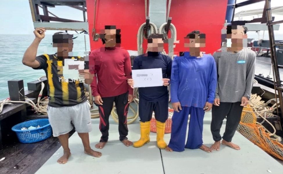 涉嫌登亚岛禁区捕鱼   5缅甸男子被捕