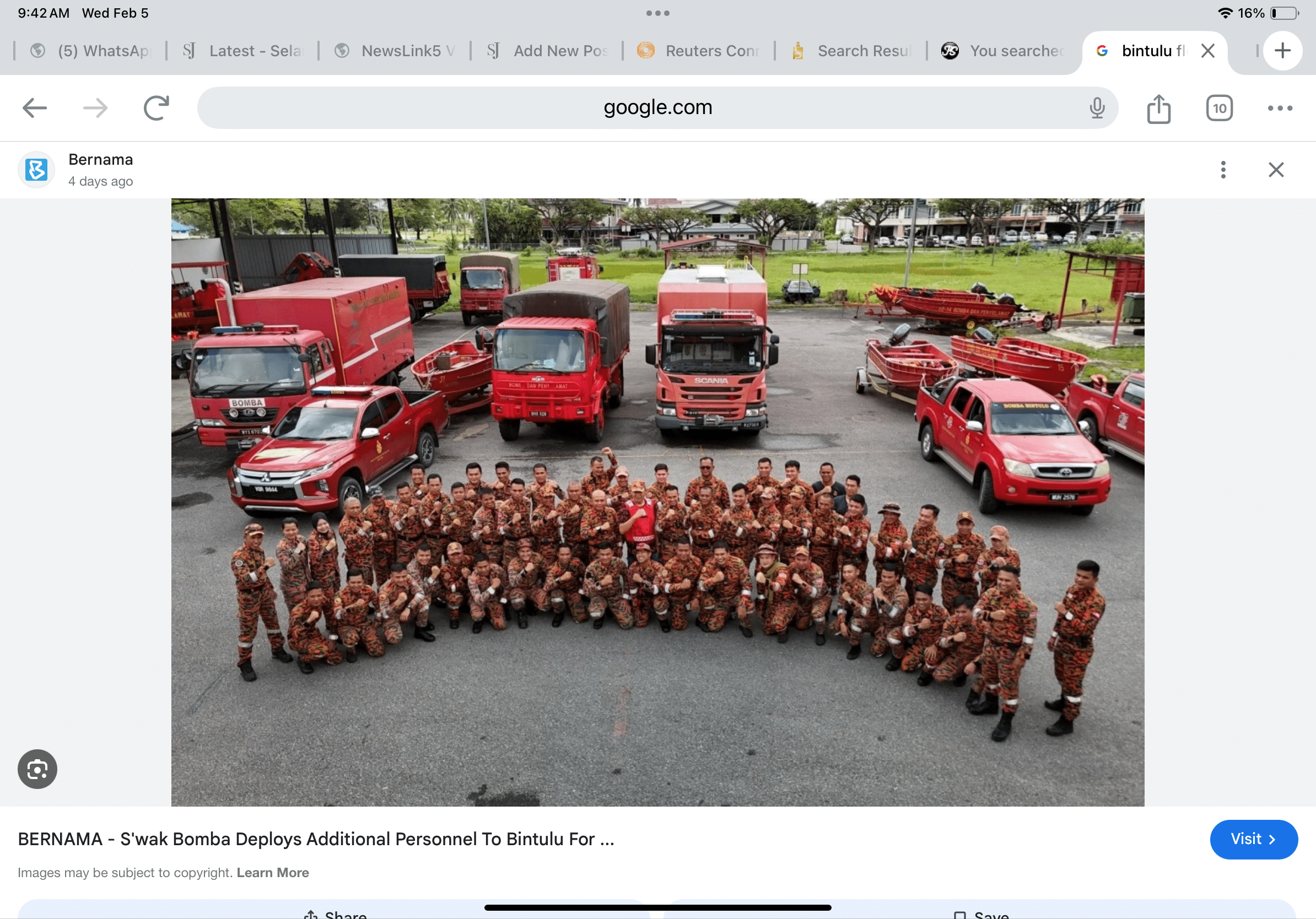 Floods in Bintulu recede fully as rescue crew monitor safety conditions