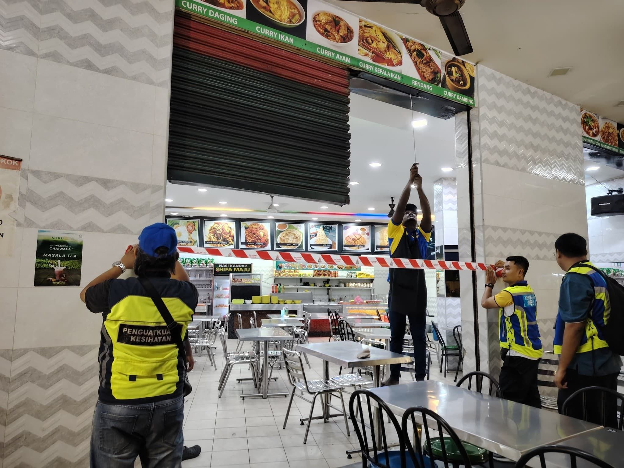 无牌营业·违反执照条规  灵市6商铺被查封