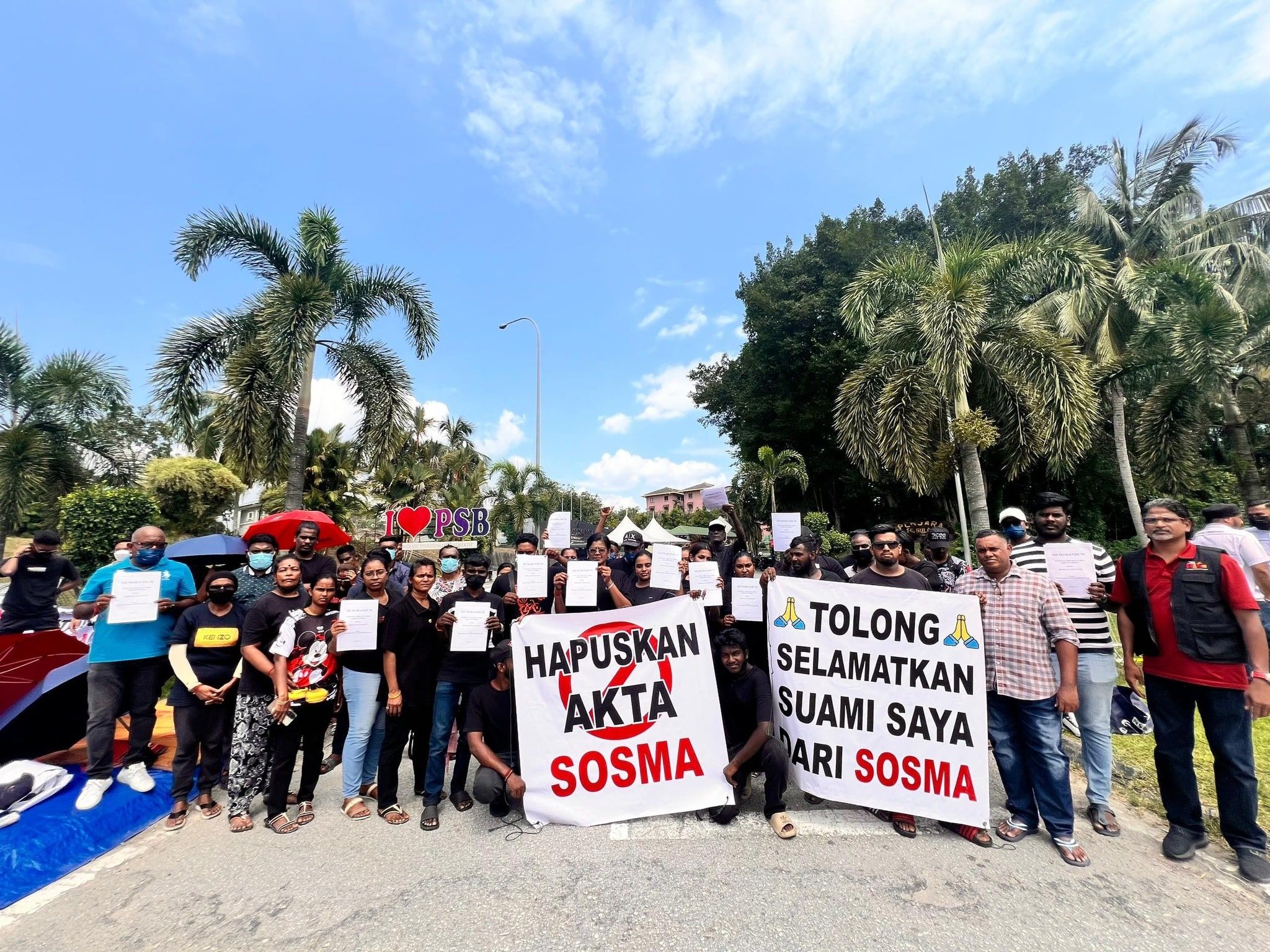 SOSMA扣留犯家属监狱集会绝食 警方鉴定相关人士近日录供