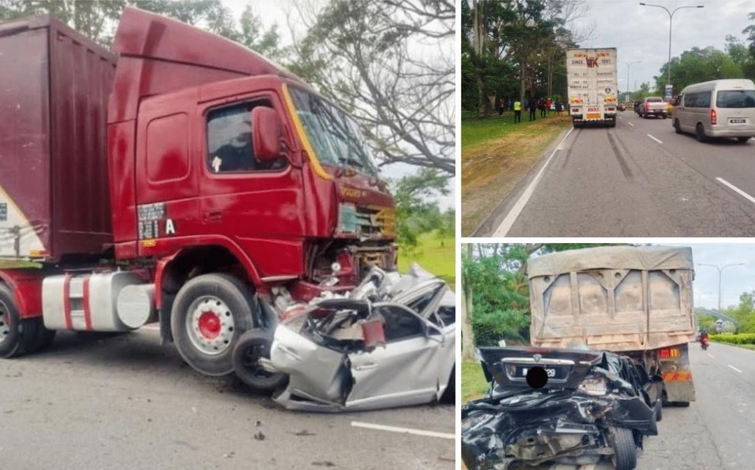 涉两罗里两轿车  女技术员连环撞中丧命