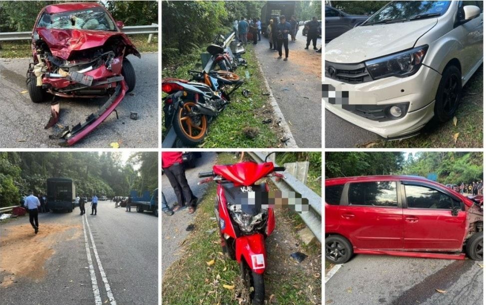 乌冷路酿6车连环撞  会计资优生命丧公路