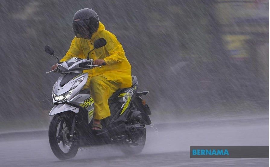 Amaran hujan lebat di KL, empat daerah di Selangor hingga 9 malam