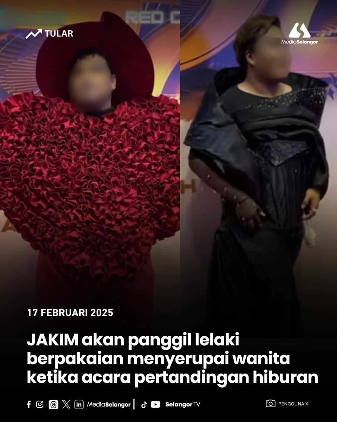 Jakim akan panggil lelaki berpakaian wanita dalam program hiburan