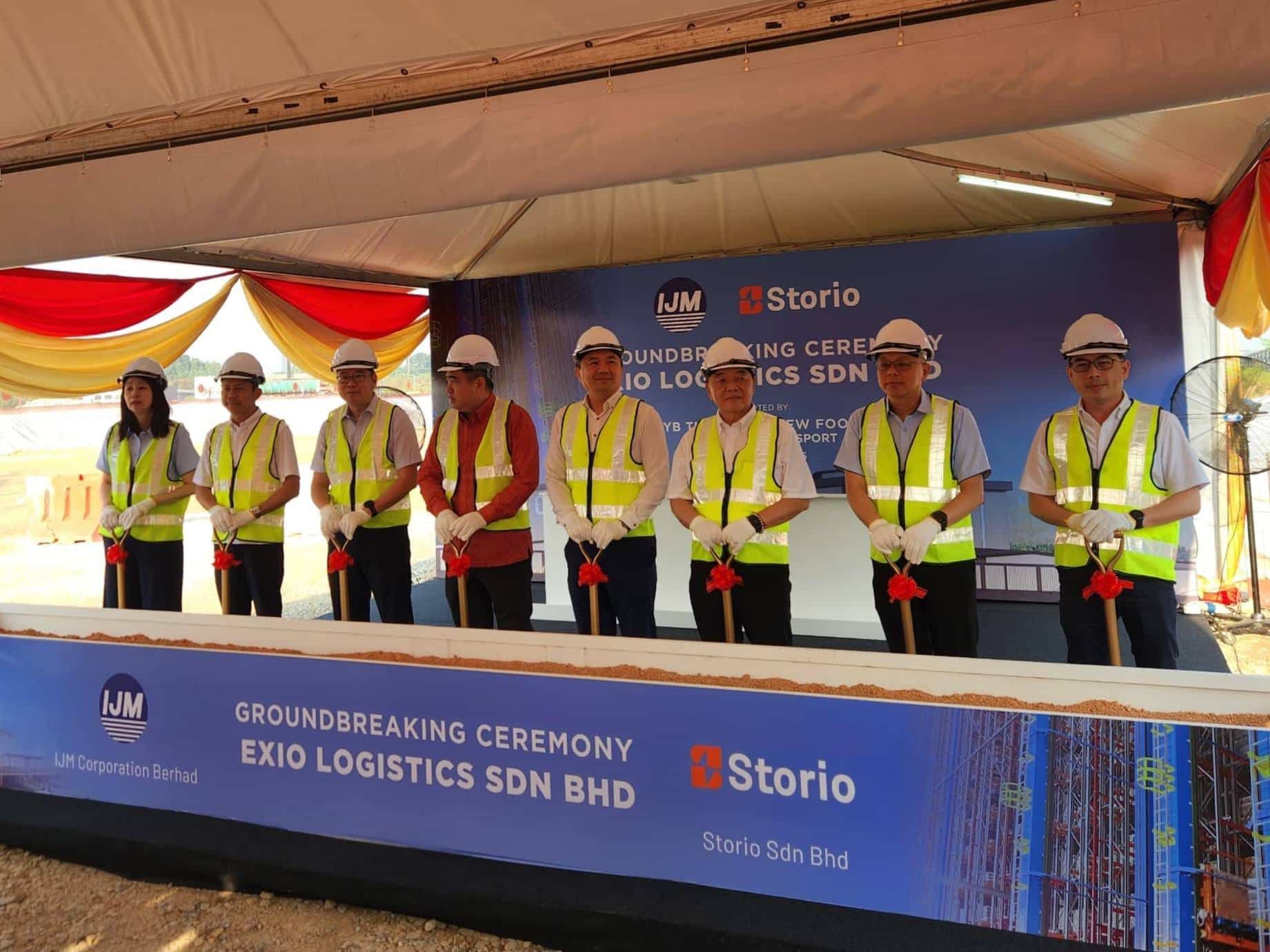 双溪毛糯Exio Logistic物流中心动土   助雪州成东盟物流枢纽地区