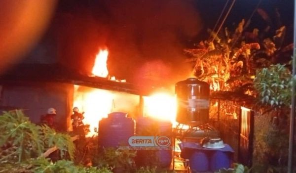 纳闽一住家凌晨失火   烧死华裔祖孙三人.4人获救