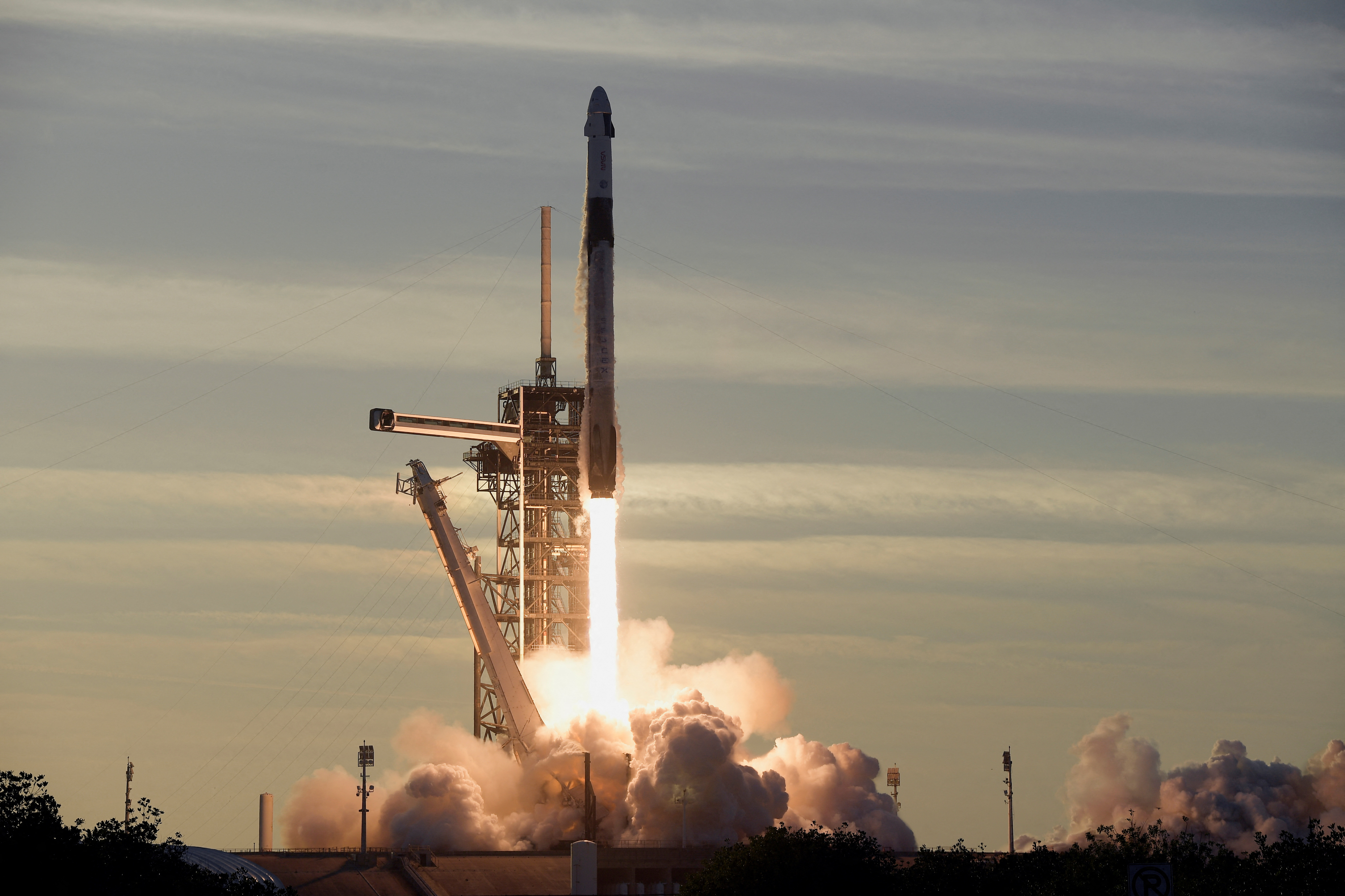 Stuck NASA astronauts one step closer to home after SpaceX crew-swap launch