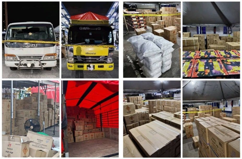 警方捣破雪州两走私活动捕2人  起获4500万烟花爆竹香烟