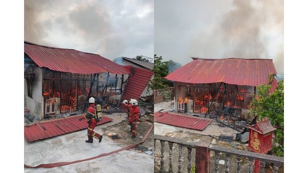 锡米山新村一民宅大火 华男浴室内被烧成焦尸