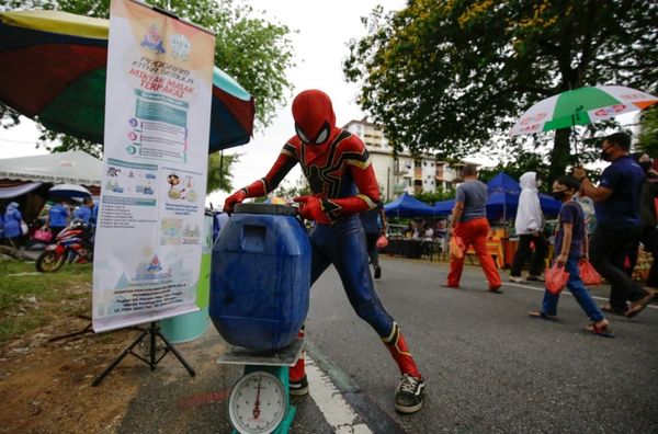 莎阿南市厅3斋戒市集 指定时间回收食用油