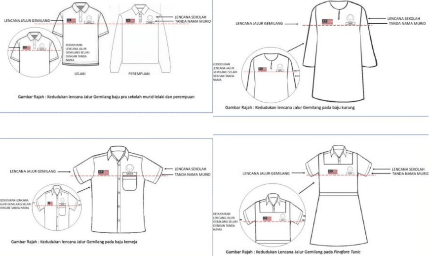 மாணவர் சீருடையில் ஜாலூர் கெமிலாங் சின்னம் - கல்வி அமைச்சு