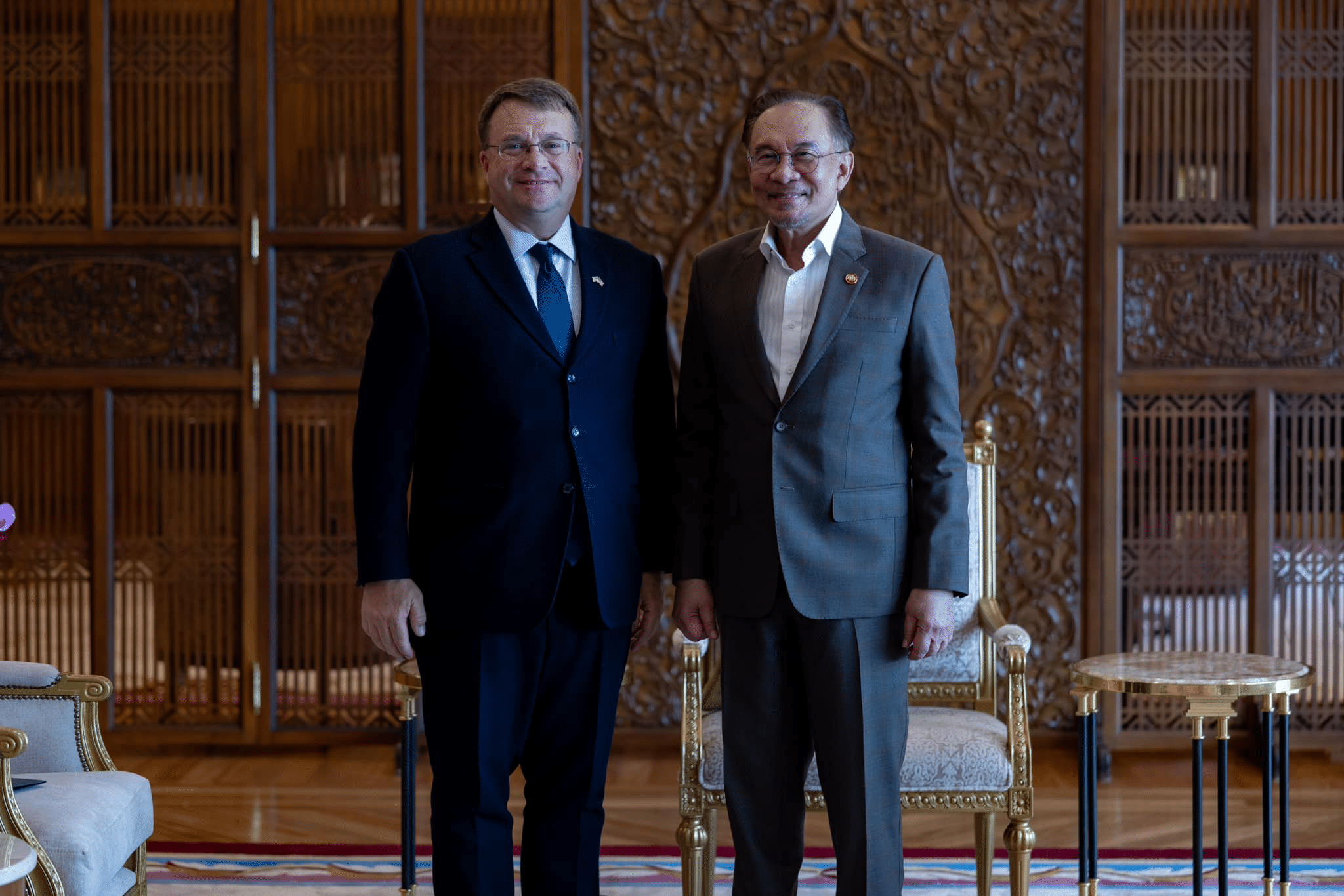 Anwar receives courtesy call from US ambassador