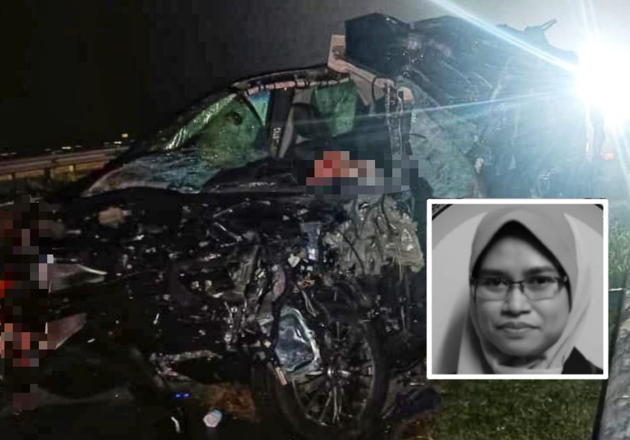 轿车返乡过节途中追撞罗里 女医生惨死.夫及4孩子受伤