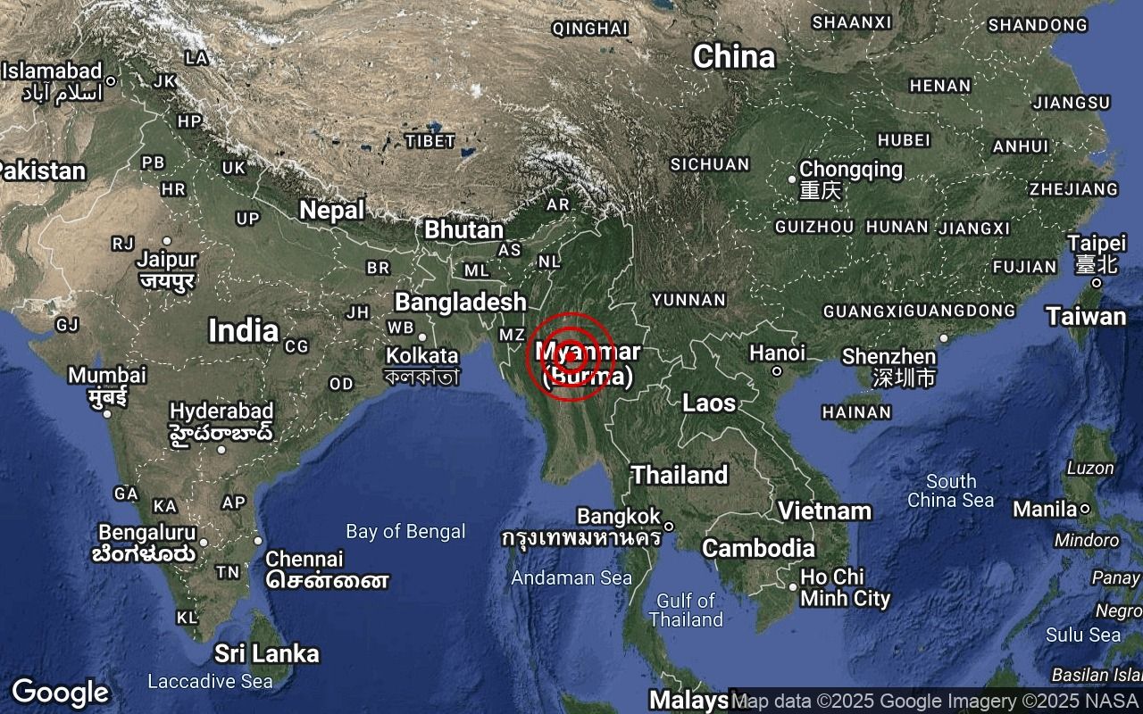 缅甸今午7.4级地震  气象局：大马无海啸威胁