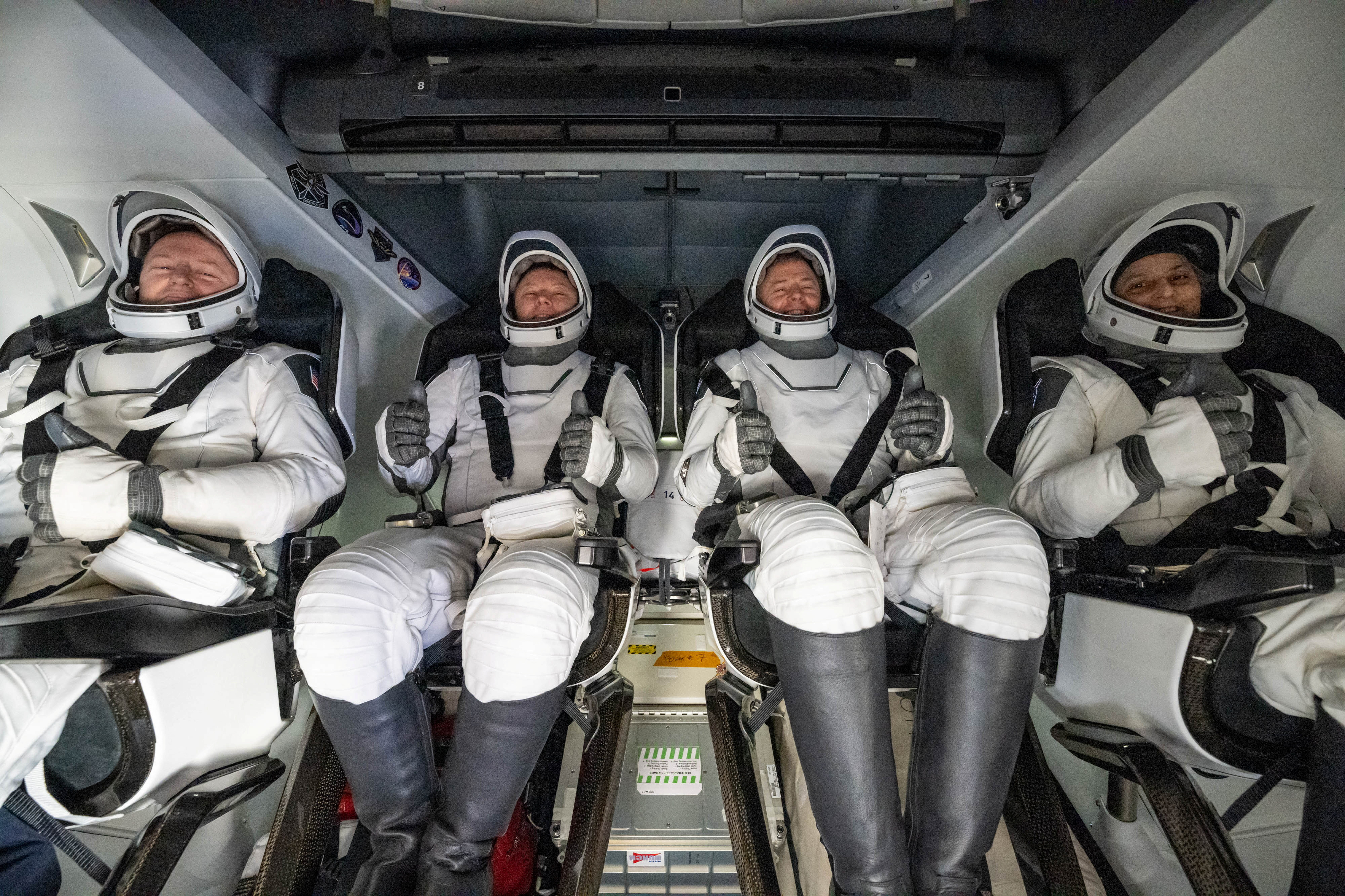 Nasa astronauts 'Butch and Suni' return to Earth after drawn-out mission in space