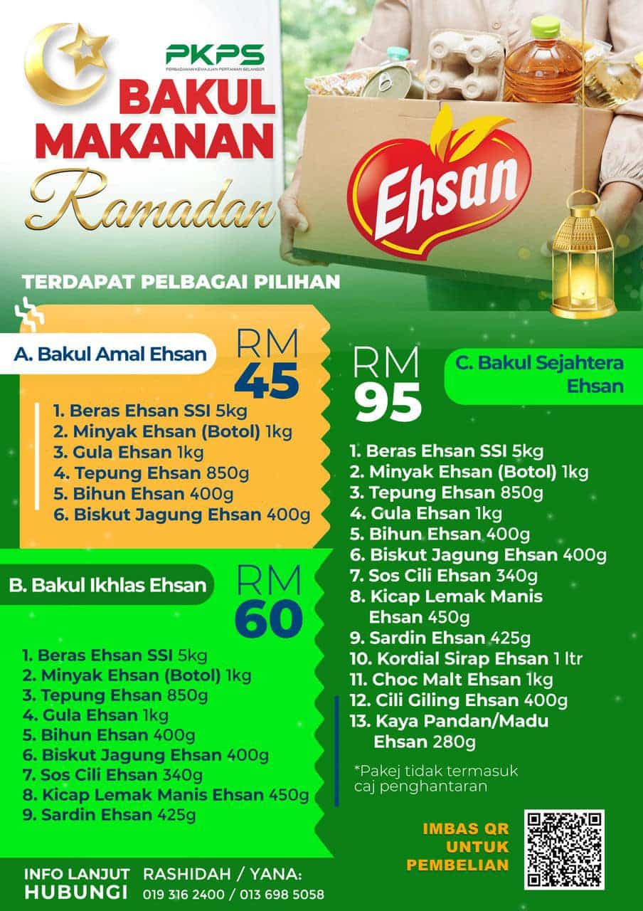 Infak bakul makanan jenama Ehsan keluaran PKPS serendah RM45