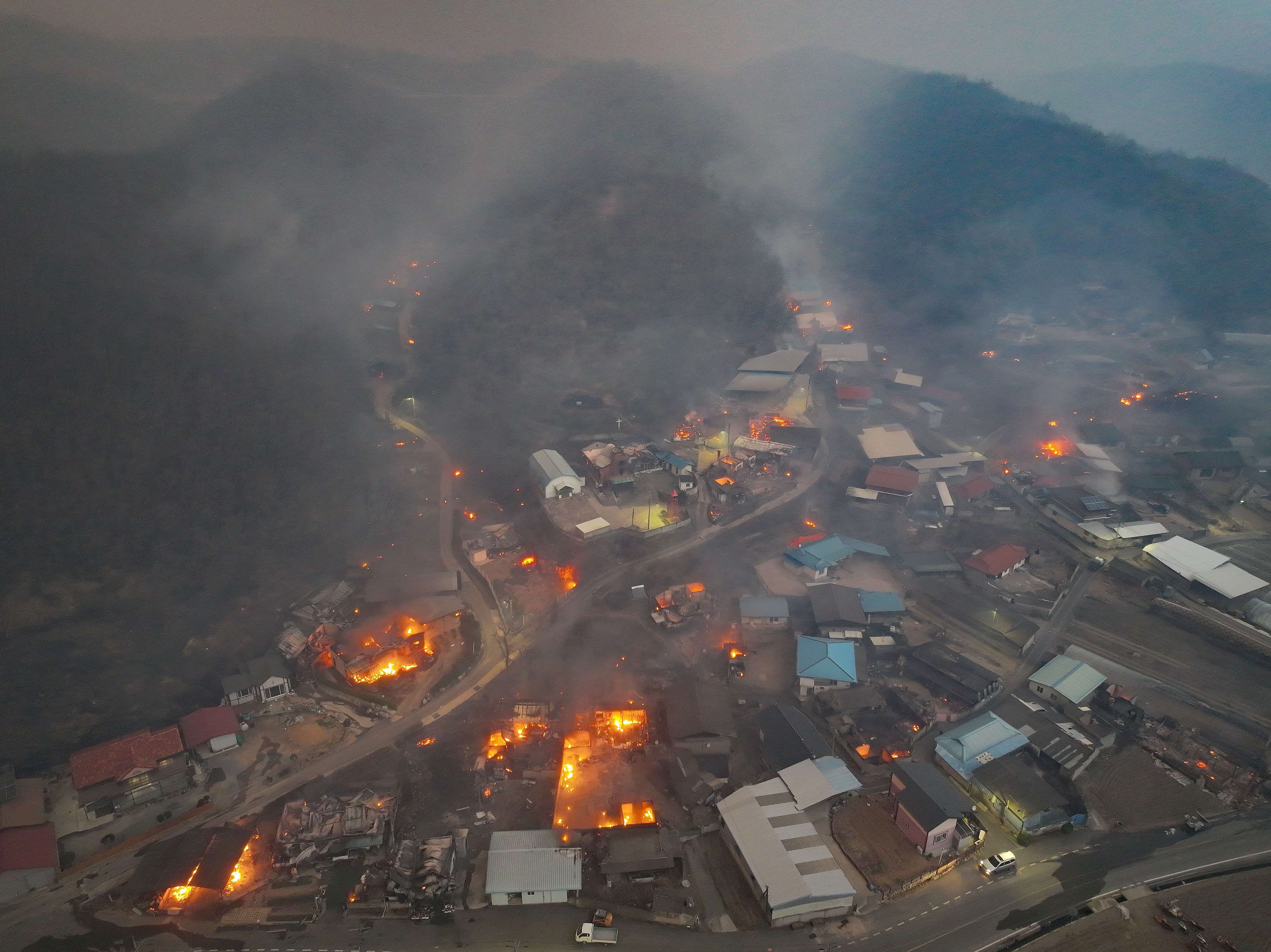 Strong winds fan South Korea wildfires as death toll climbs to 18