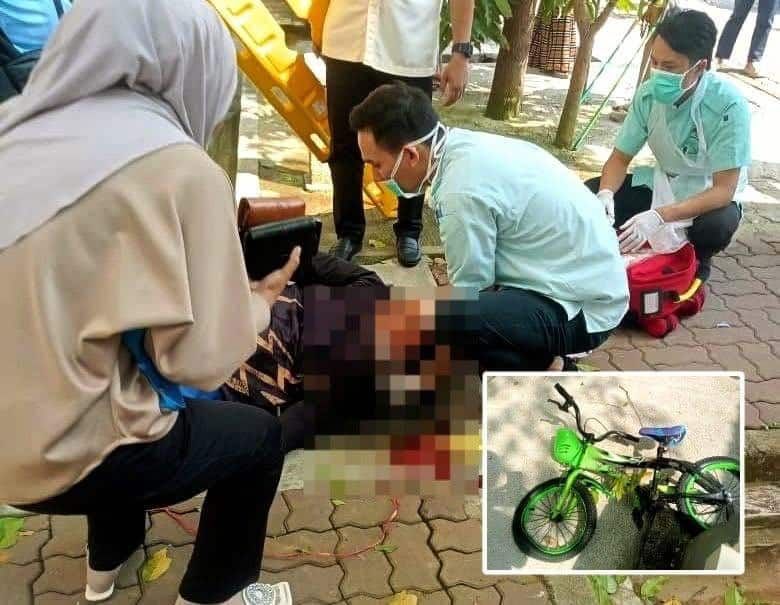 儿童脚车12楼坠下   砸中妇女头部缝5针