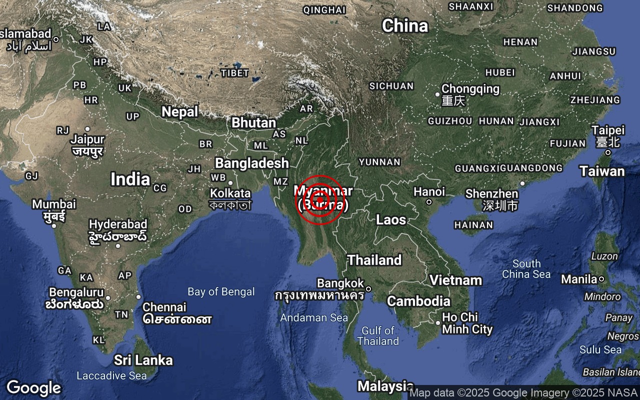 缅甸今早5.5级地震  气象局：大马无海啸威胁