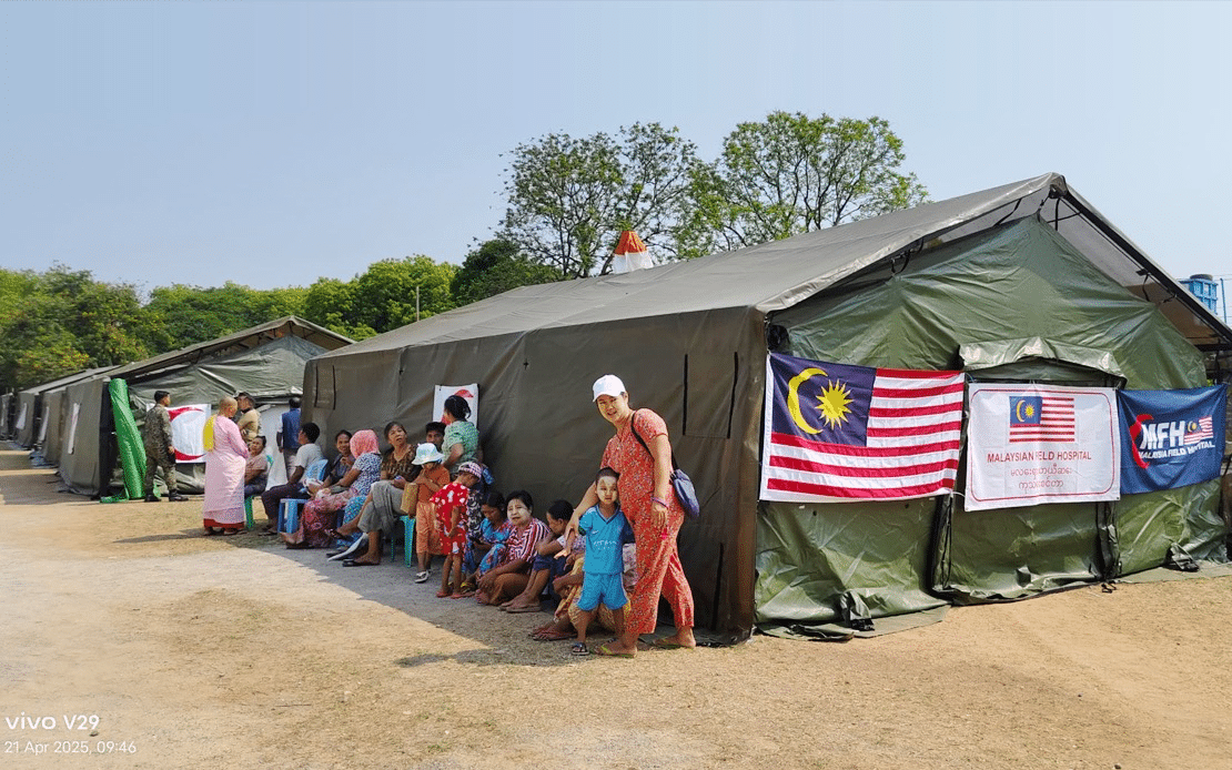 Malaysian field hospital in Myanmar receives steady stream of patients
