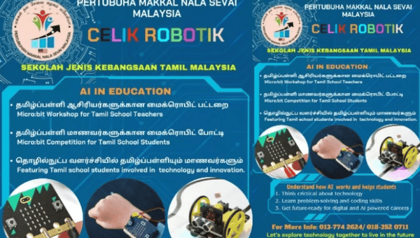 தமிழ்ப்பள்ளி மாணவர்களுக்காக Celik Robotic போட்டி ஏற்பாடு