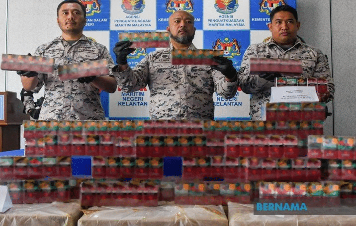 丹州海事执法机构瓦解走私活动 逮捕24岁男起获120万支香烟