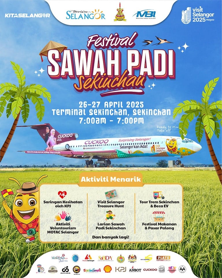 Pasar palong, larian bendang antara menarik di Festival Sawah Padi Sekinchan