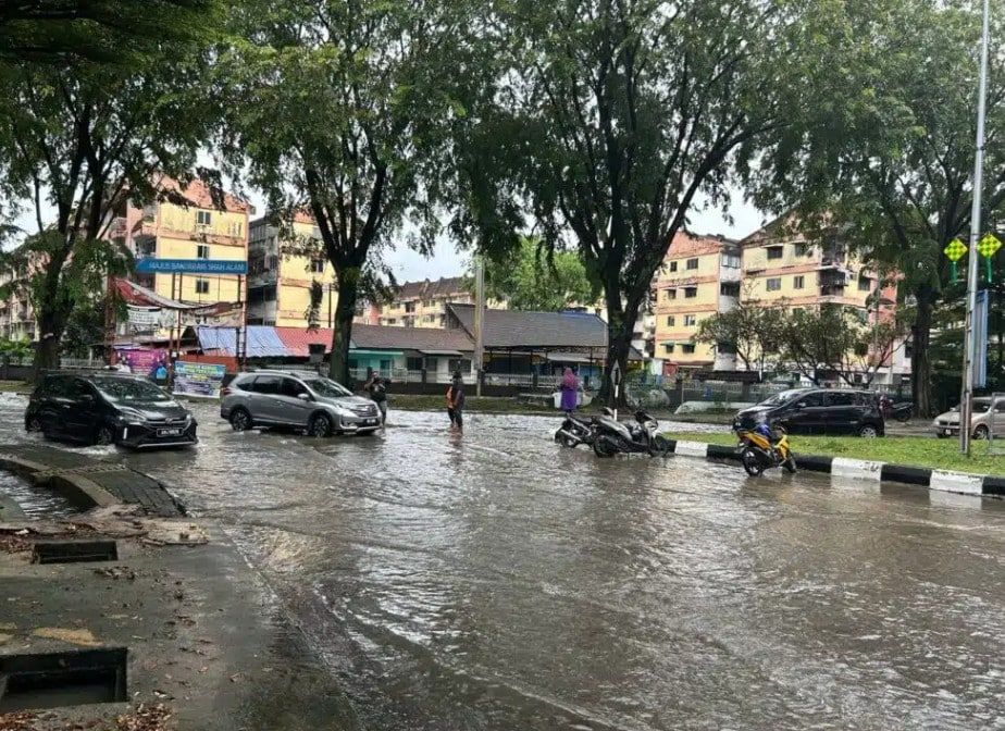 雪州多区今早水灾 3疏散中心启动安顿灾民