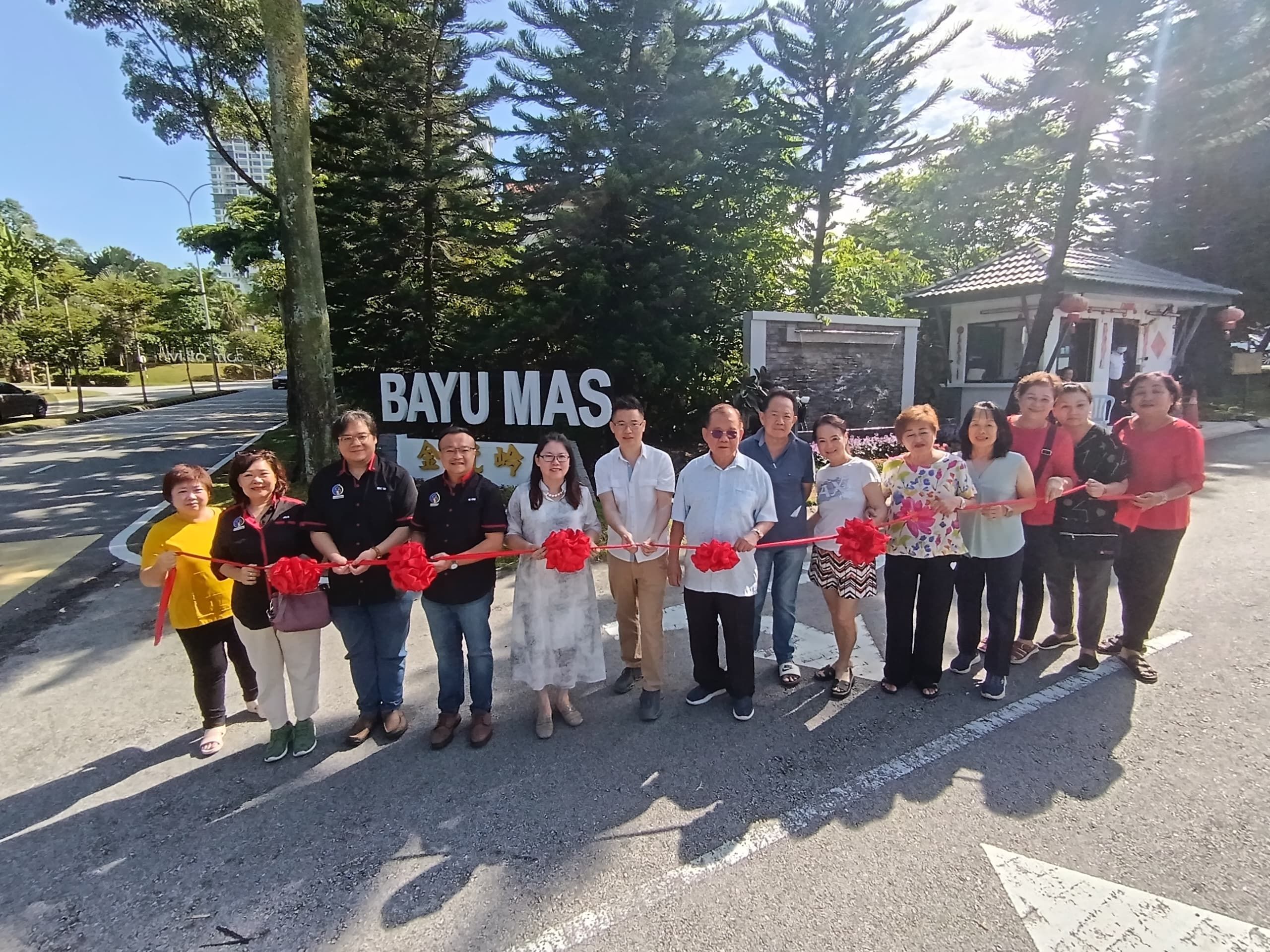 金优岭花园迎来地标  游佳豪拨款助提升设施