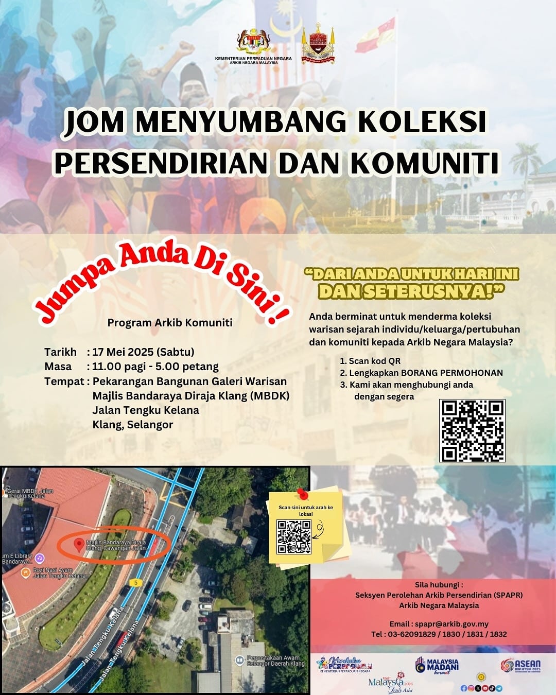 Nota tulisan tangan, peta antara khazanah dicari, pelihara warisan sejarah