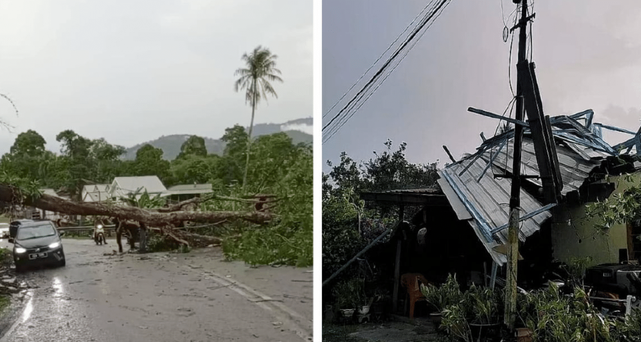 புயல் காற்றினால் உலு லங்காட்டில் 13 வீடுகளும் 4 கடைகளும் சேதமுற்றன