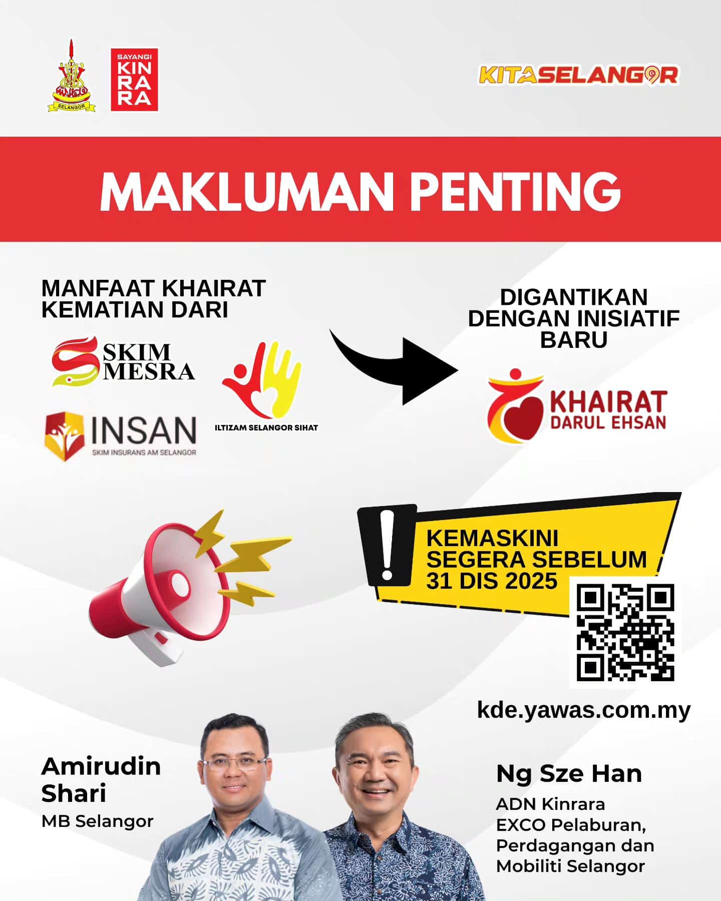 Khairat Darul Ehsan dibuka hingga 31 Disember, tawar pampasan RM1,000