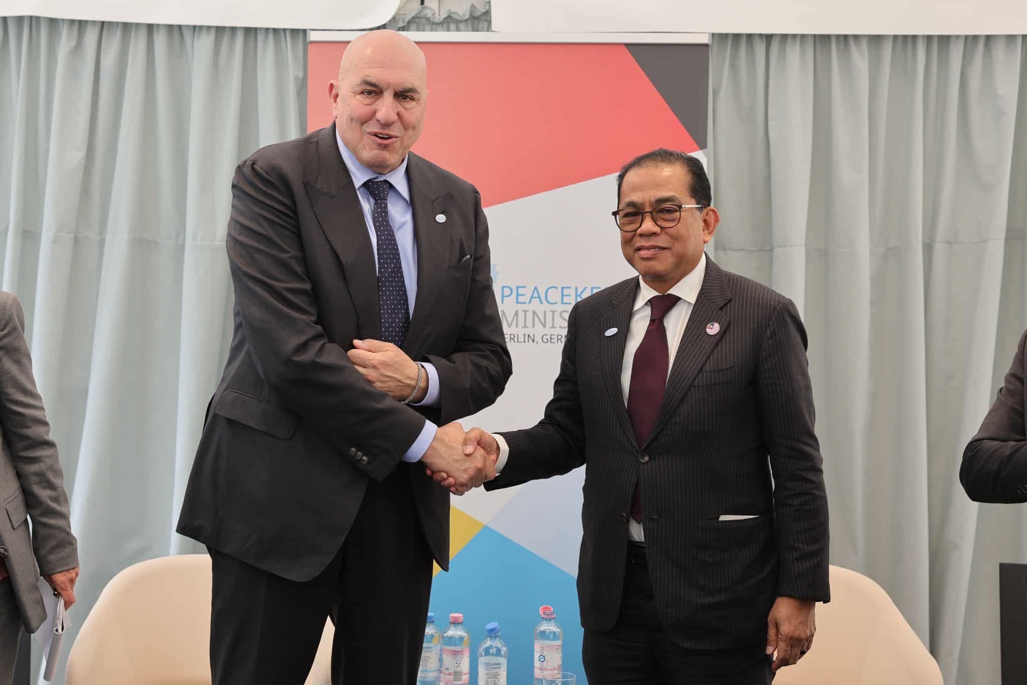 防长：马意展开战略国防合作   拟签署G2G配备采购备忘录