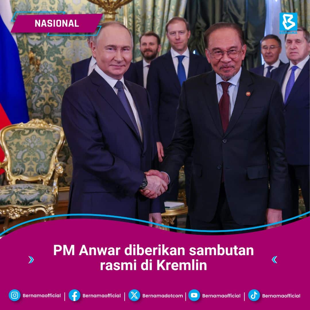 Anwar diberikan sambutan rasmi, perkukuh hubungan diplomatik Malaysia, Rusia