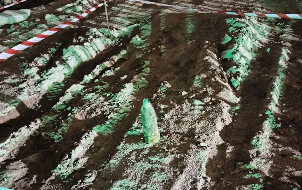 槟岛工地惊现二战炸弹今引爆