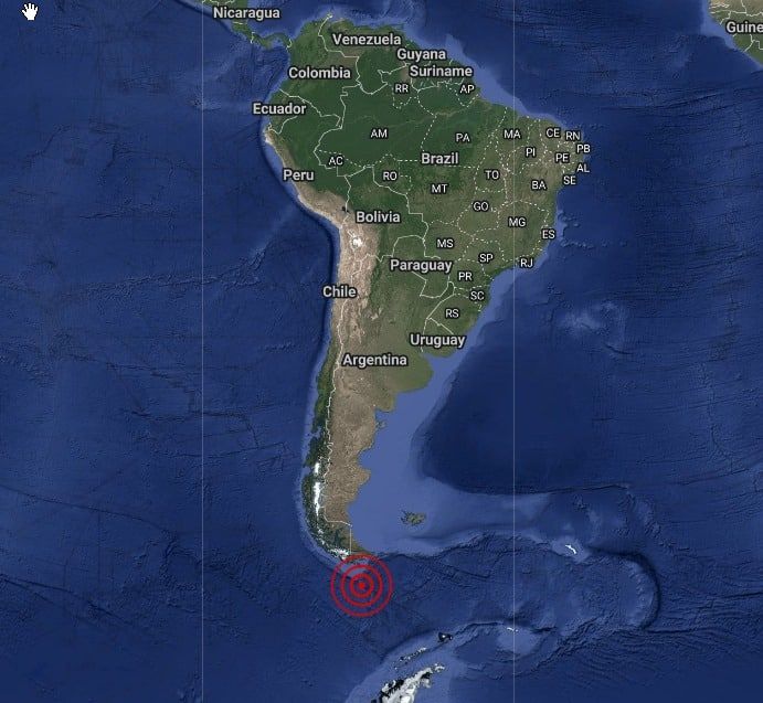 智利南部7.5级地震 发布海啸预警