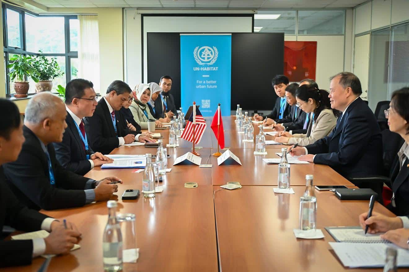 人居署大会马中举行双边会谈 加强住房地产城乡建设合作