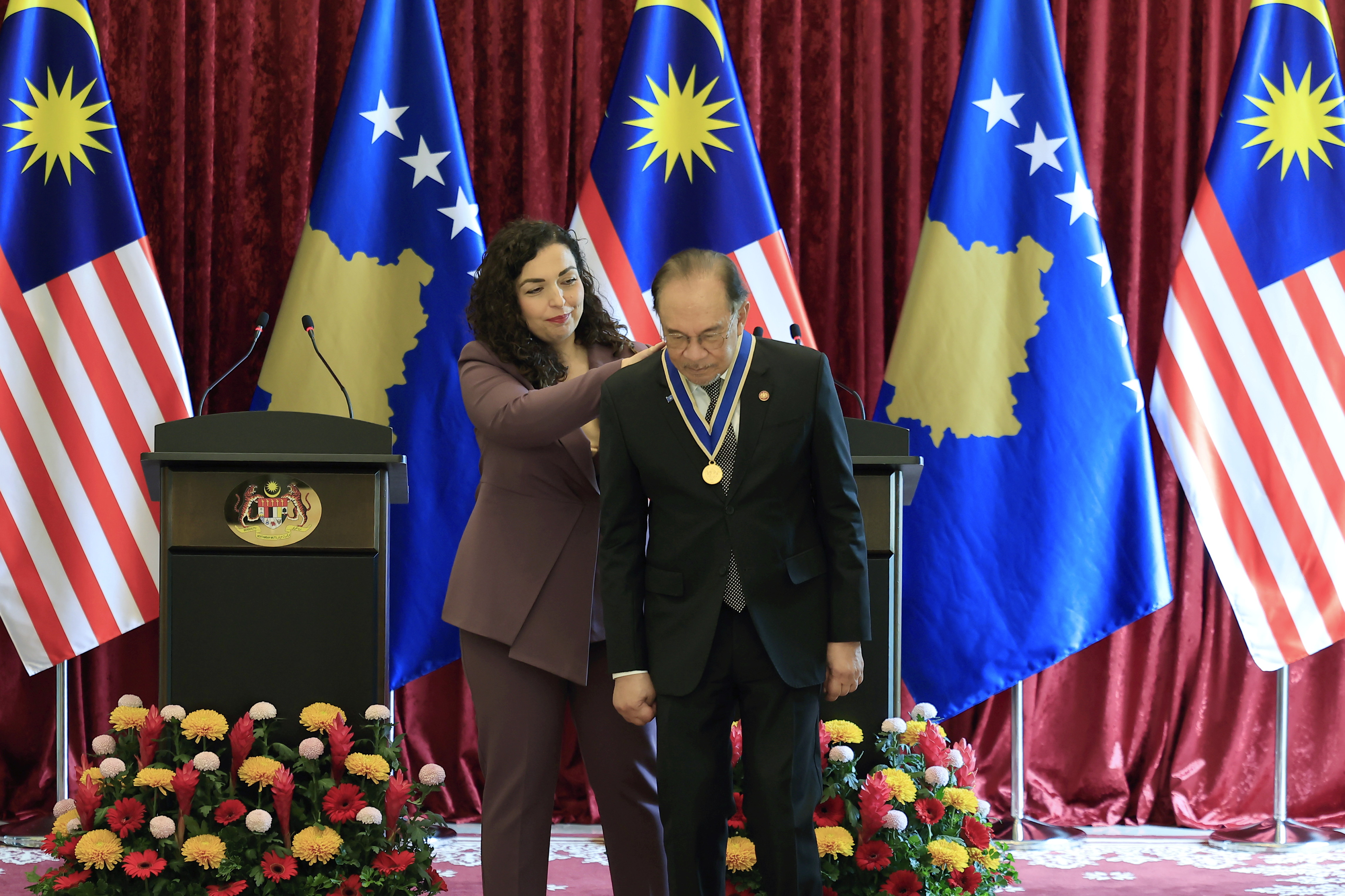 Anwar receives Kosovo’s highest civilian honour