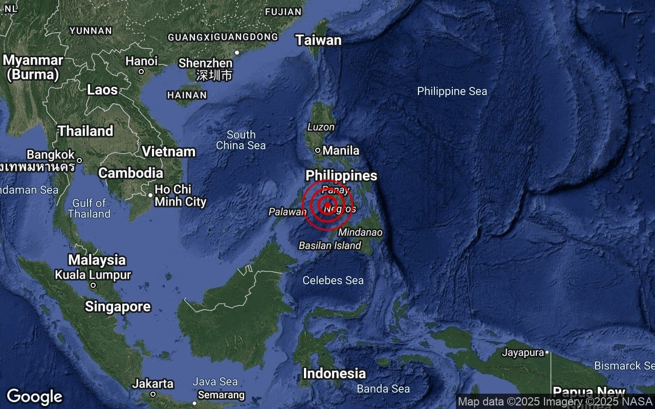 菲律宾地牛翻身！ 班乃岛今晨发生5.1级地震