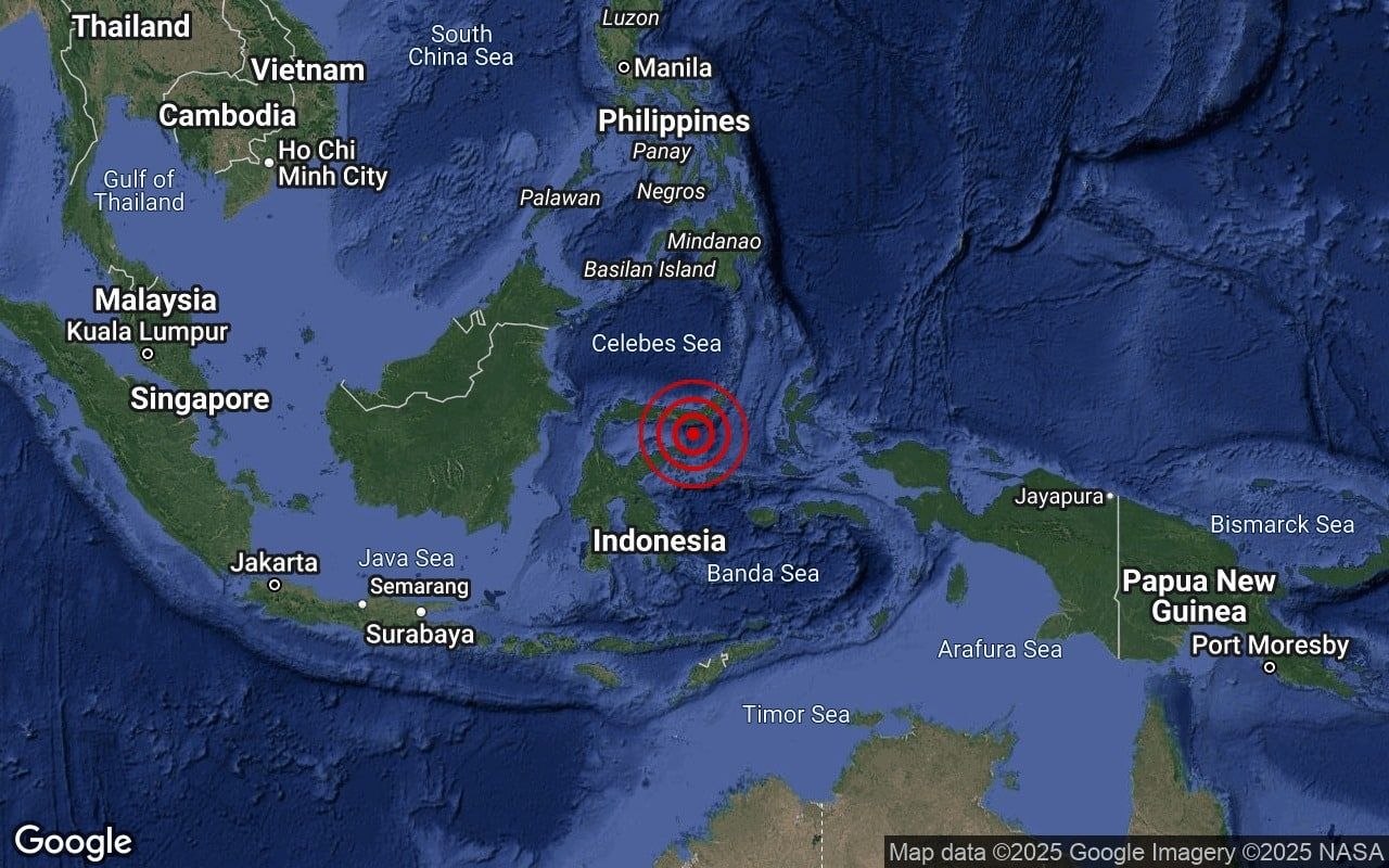 印尼苏拉威西岛5.6级地震