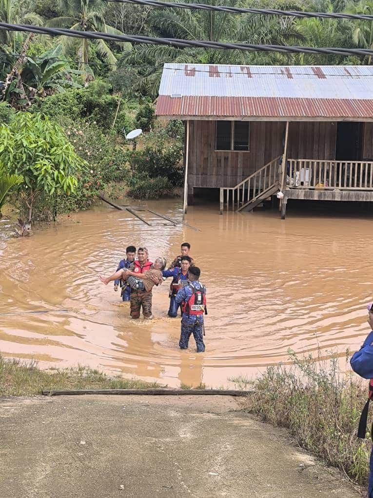 沙巴苏克县水灾灾民 今早增至392人