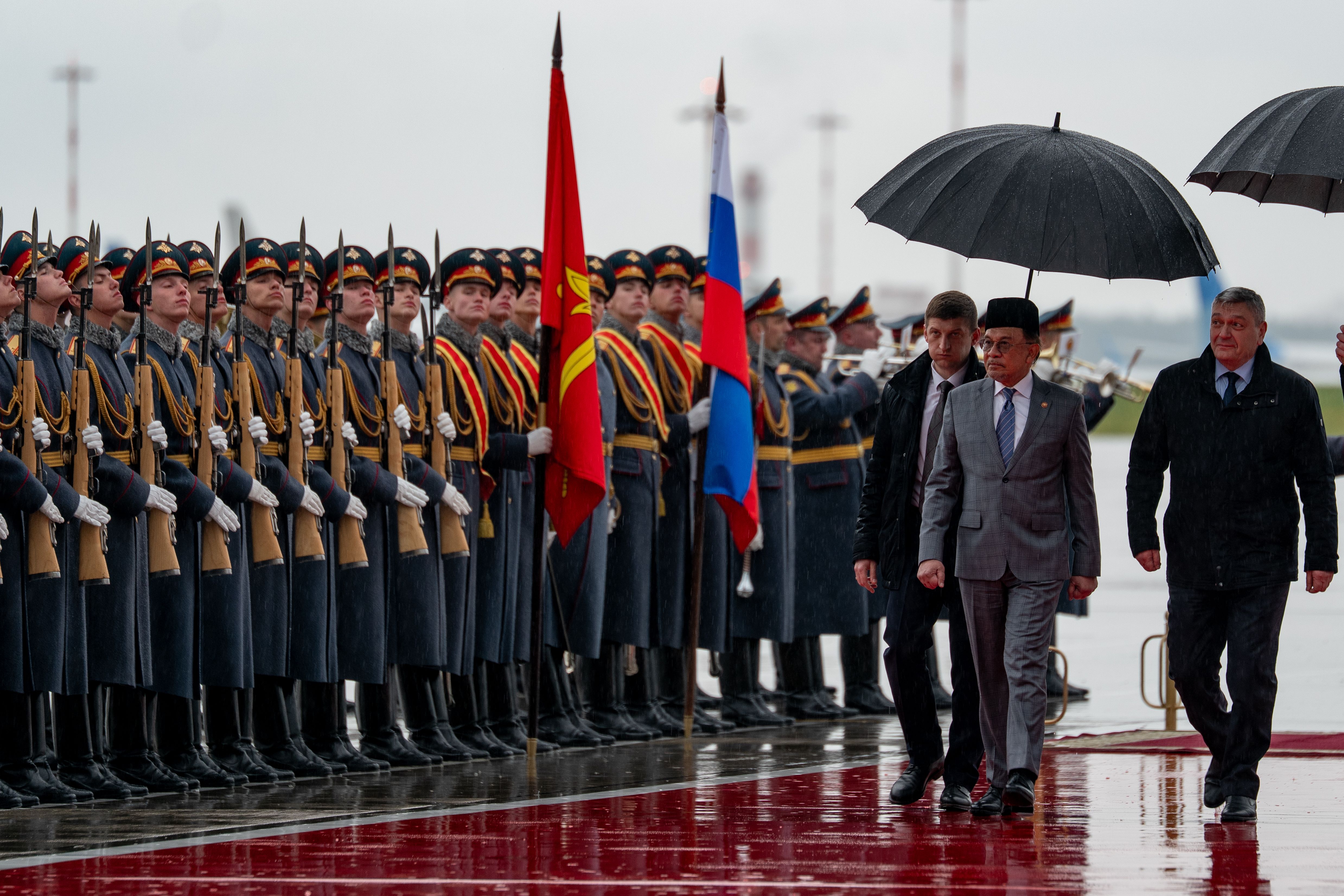 Anwar arrives in Russia for 4-day official visit