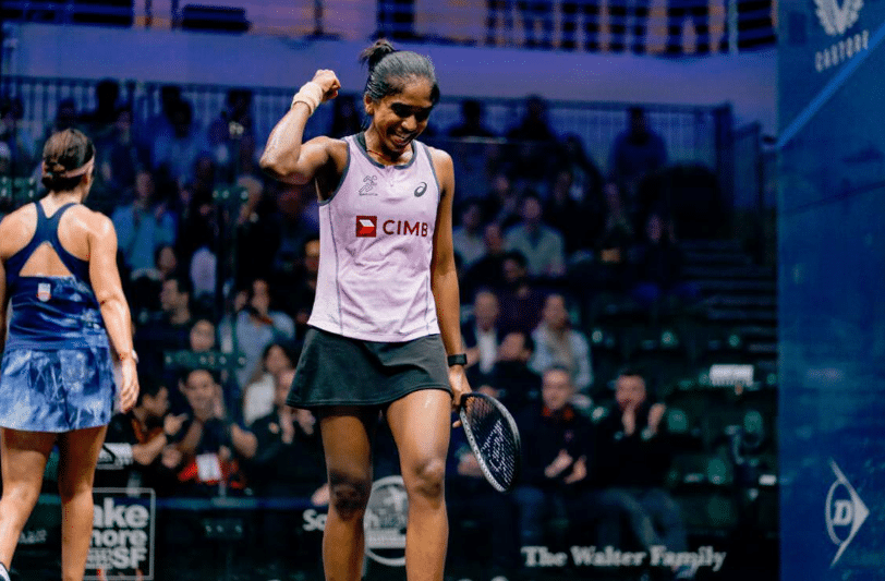 எஸ்.சிவசங்கரி உலக ஸ்குவாஷ் போட்டியின் காலிறுதி சுற்றுக்கு முன்னேறினார்