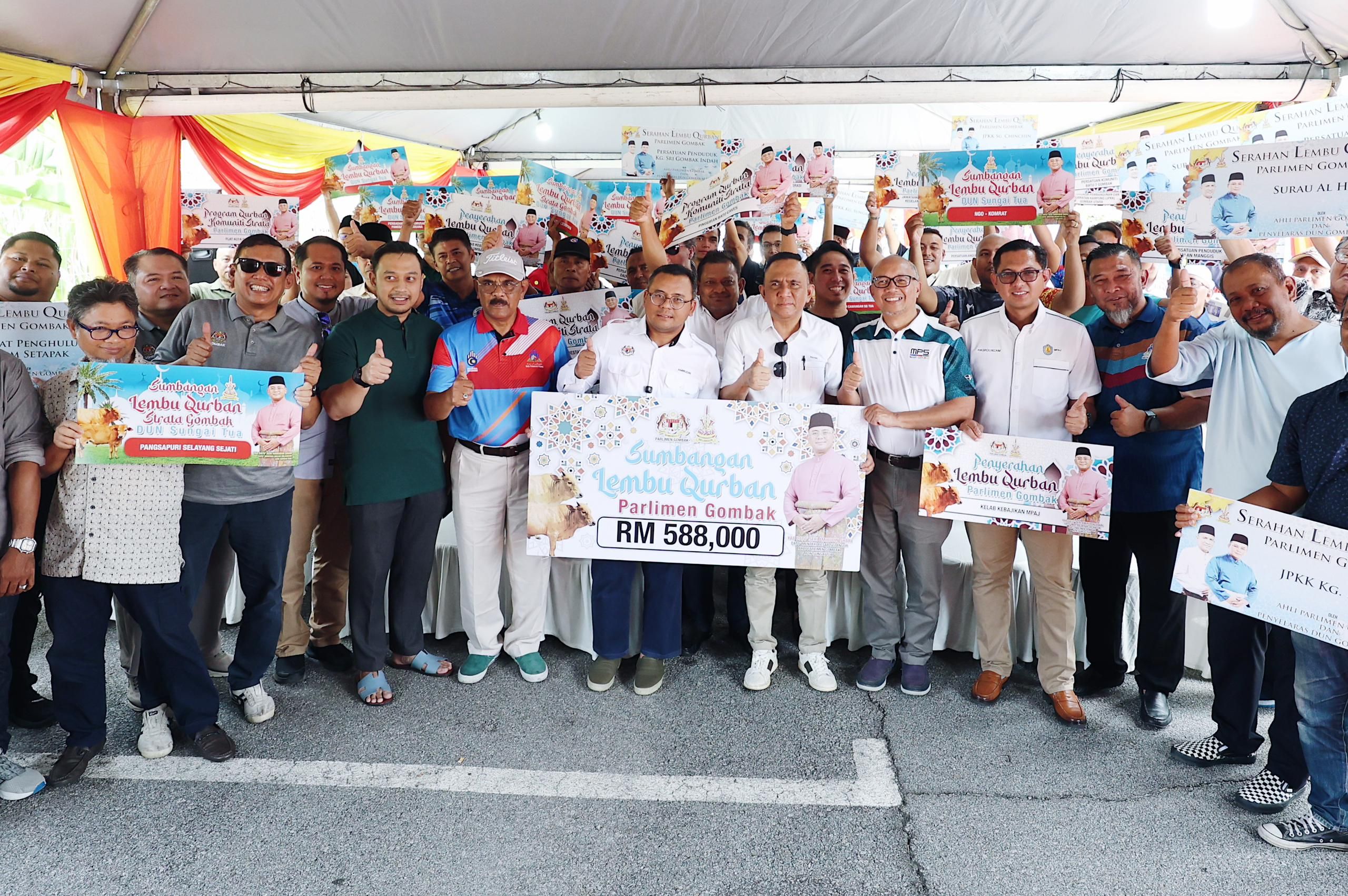 103 lembu korban diagih di Parlimen Gombak, MB tumpu komuniti padat