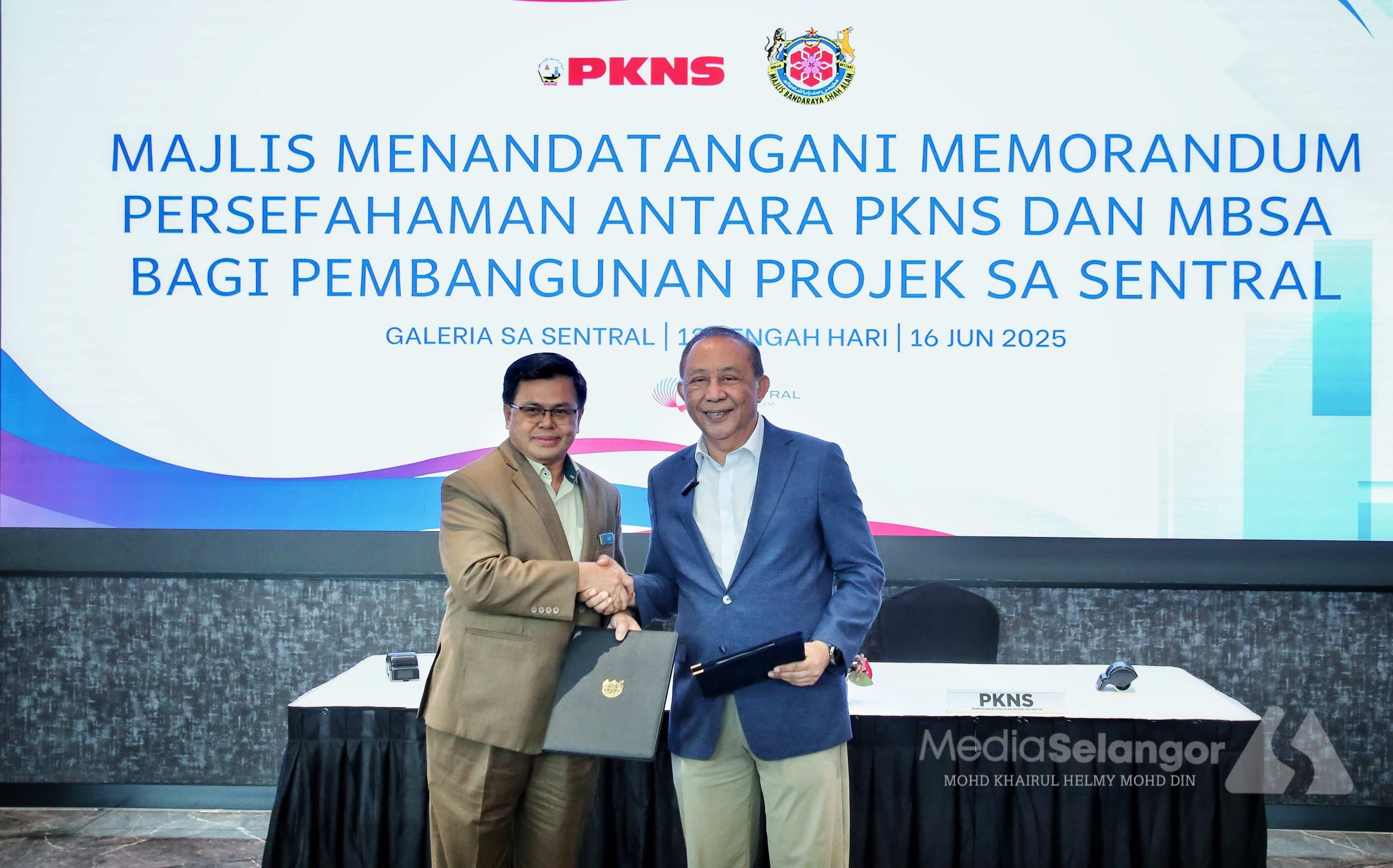 PKNS, MBSA bekerjasama bangun bandar teknologi tinggi SA Sentral