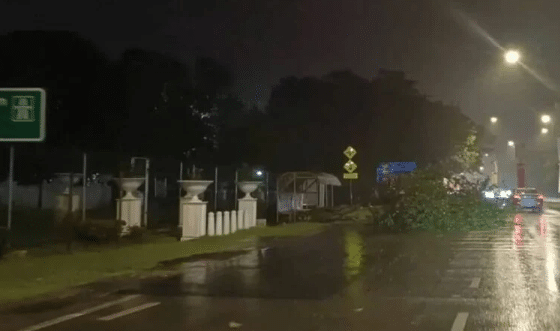 கெடாவில் ஏற்பட்ட திடீர் புயலால் போக்குவரத்து பாதிக்கப்பட்டது