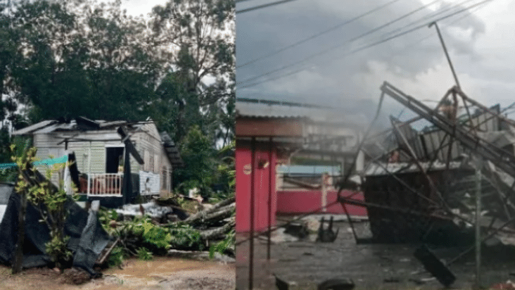 தெமெர்லோவில் ஏற்பட்ட புயலால் 75 வீடுகள் சேதம்